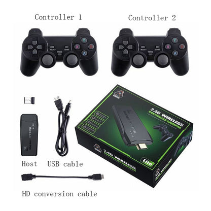 M8 Wireless HDMI Arcade Game Home TV Mini Game Machine with 2 x GamePads 64G Memory - Pocket Console by buy2fix | Online Shopping UK | buy2fix