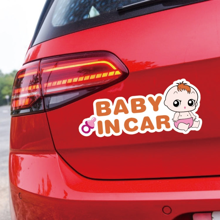 10 PCS There Is A Baby In The Car Stickers Warning Stickers Style: CT203 Baby R Boy Magnetic Stickers - Warning Sticker by buy2fix | Online Shopping UK | buy2fix