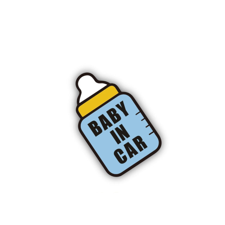 10 PCS There Is A Baby In The Car Stickers Warning Stickers Style: CT203 Baby X Blue Bottom Bottle Magnetic Stickers - Warning Sticker by buy2fix | Online Shopping UK | buy2fix