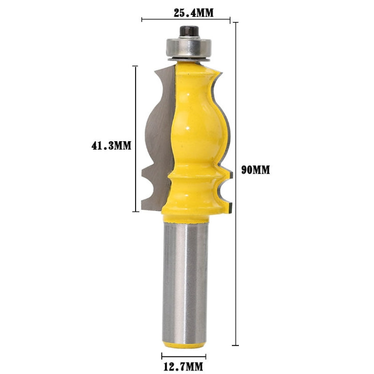 1/2 Handle Fishtail Armrest Line Cutter Woodworking Engraving Trimming Cutter - Others by buy2fix | Online Shopping UK | buy2fix