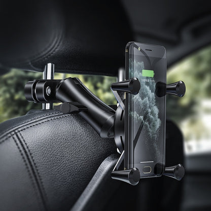 Car Headrest Bracket Motorcycle Rearview Mobile Phone Bracket Style: 6 Claw Small Back Clip (engineering plastic) - Car Holders by buy2fix | Online Shopping UK | buy2fix