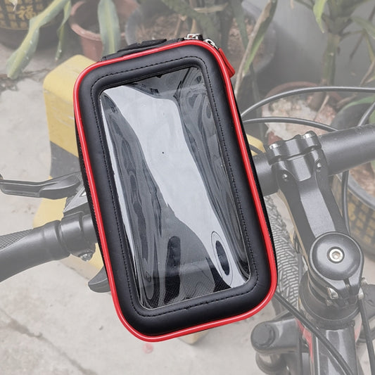 OKD Motorcycle Bicycle Touch Screen Waterproof Mobile Phone Bag Bracket M(Upgrade+U-shaped Base) - Bicycle Bags by buy2fix | Online Shopping UK | buy2fix