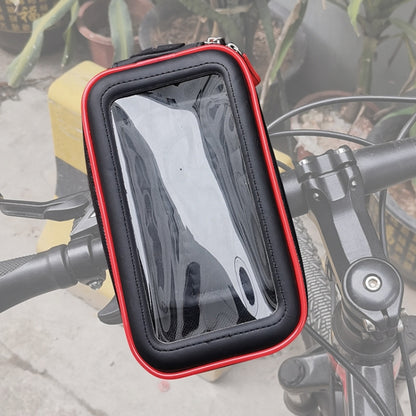 OKD Motorcycle Bicycle Touch Screen Waterproof Mobile Phone Bag Bracket L(Upgrade+U-shaped Base) - Bicycle Bags by buy2fix | Online Shopping UK | buy2fix