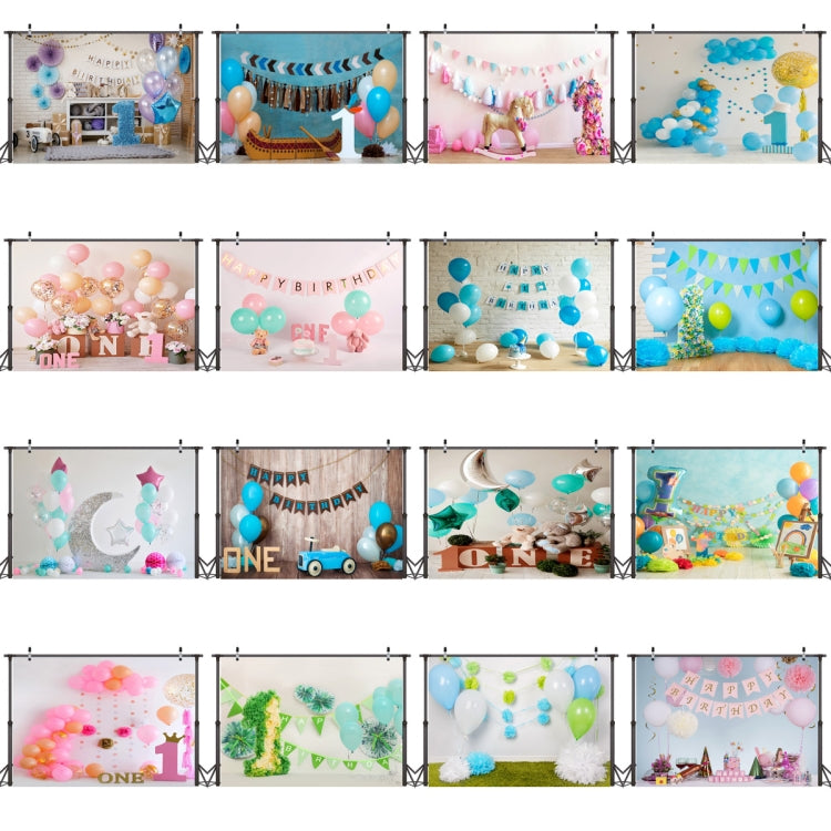 2.1m x 1.5m One Year Old Birthday Photography Background Cloth Birthday Party Decoration Photo Background(585) - Camera Accessories by buy2fix | Online Shopping UK | buy2fix