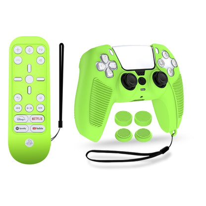 V1-1 Game Console & Remote Control Rocker Cap Silicone Protective Cover For PS5(Green) - Cases by buy2fix | Online Shopping UK | buy2fix
