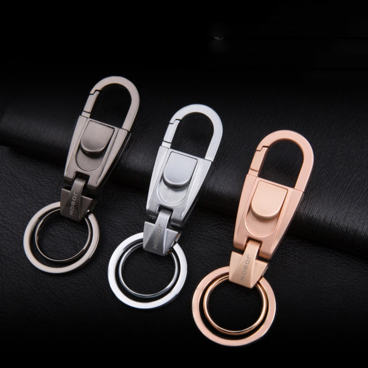 JOBON ZB-071 Men Waist Hang Keychain Simple Car Key Chain Pendant Keychain(Brown Chrome) - Key Rings by JOBON | Online Shopping UK | buy2fix