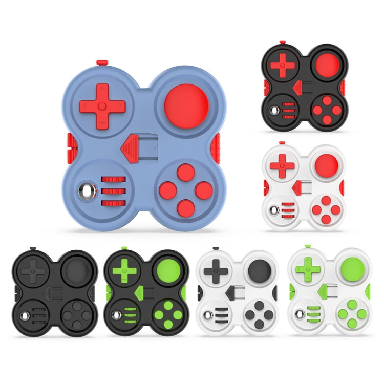 Decompression Handle Fidget Cube Dice Decompression Finger Sports Toy(Four-page Handle - White Red) - Fidget Cube by buy2fix | Online Shopping UK | buy2fix