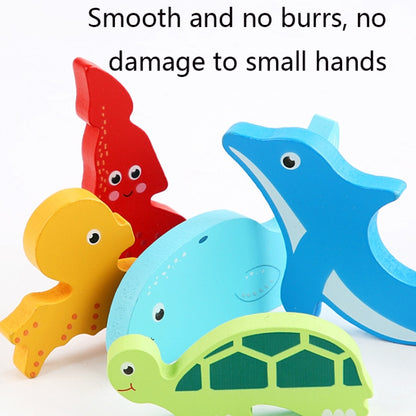 2 PCS Cartoon Three-Dimensional Puzzle Children Wooden Educational Early Education Grasping Board Toy(Dinosaur) - Puzzle Toys by buy2fix | Online Shopping UK | buy2fix