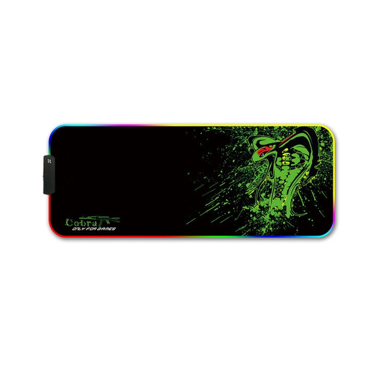 400x900x3mm F-01 Rubber Thermal Transfer RGB Luminous Non-Slip Mouse Pad(Brontosaurus) - Mouse Pads by buy2fix | Online Shopping UK | buy2fix