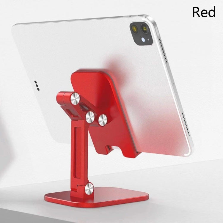 CYX-PH2 Mobile Phone Tablet Desktop Bracket Folding Telescopic Phone Bracket(Red) - Desktop Holder by buy2fix | Online Shopping UK | buy2fix