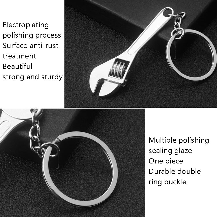 10 PCS Tool Metal Keychain Car Key Ring Pendant, Colour: H-405 Double Row Saw - Key Rings by buy2fix | Online Shopping UK | buy2fix