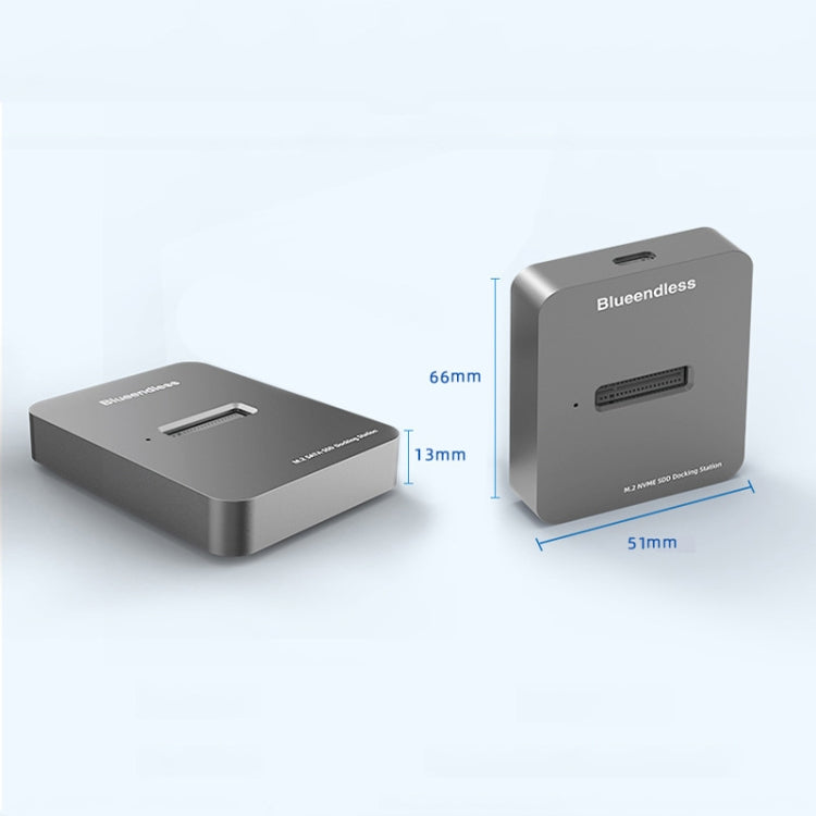 Blueendless M.2 NGFF / NVME Solid State Drive Bottom USB3.1 Notebook External SSD Mobile Hard Disk Socket, Style: SD02 (M.2 NVME Protocol) - HDD Enclosure by Blueendless | Online Shopping UK | buy2fix