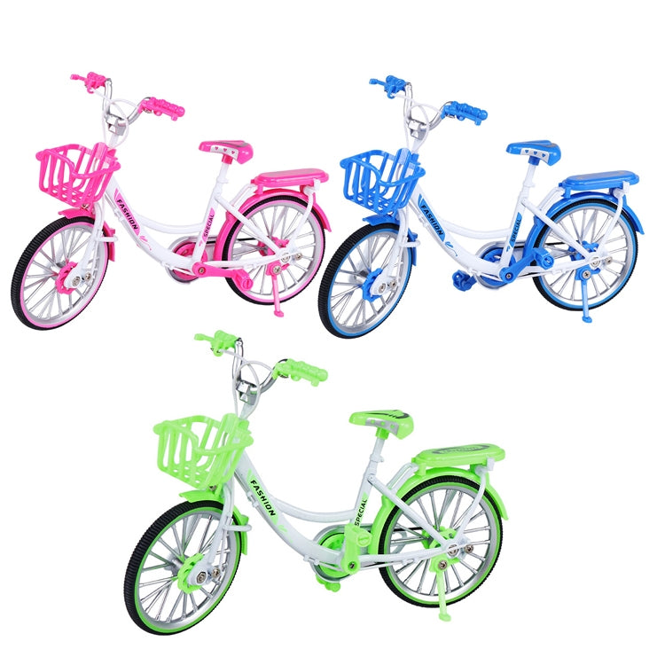 1:8 Scale Simulation Alloy Bicycle Model Mini Bicycle Toy Decoration(Road Bike-Pink) - Model Toys by buy2fix | Online Shopping UK | buy2fix