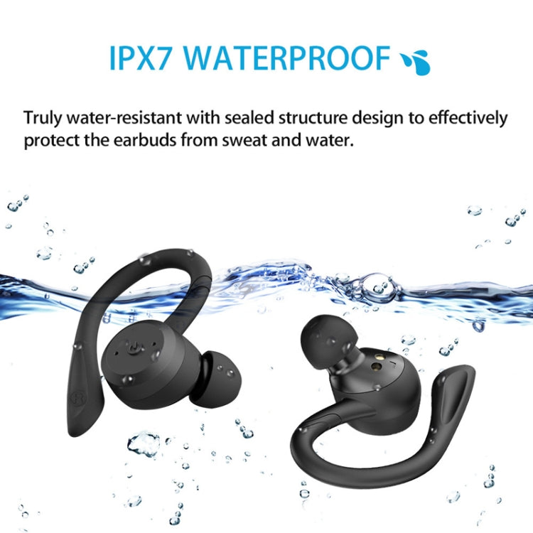 BE1032 Ear-mounted Waterproof Sports TWS Wireless Bluetooth Earphone(Rose Red) - TWS Earphone by buy2fix | Online Shopping UK | buy2fix