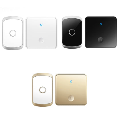 CACAZI FA50 1 For 1 Push-button Self-generating Wireless Doorbell, Plug:EU Plug(White) - Wireless Doorbell by CACAZI | Online Shopping UK | buy2fix