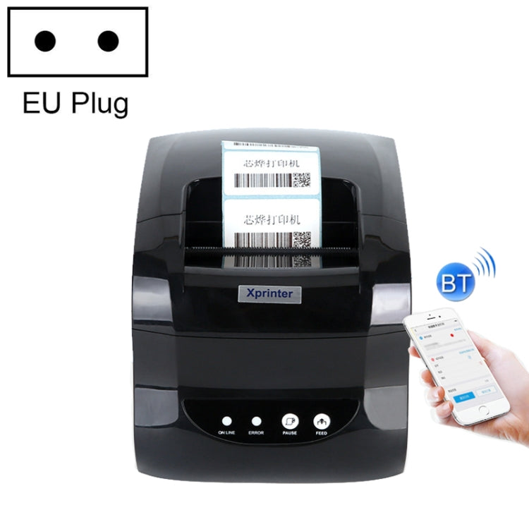 Xprinter XP-365B 80mm Thermal Label Printer Clothing Tag Printer, Plug:EU Plug(Bluetooth Version) - Consumer Electronics by Xprinter | Online Shopping UK | buy2fix