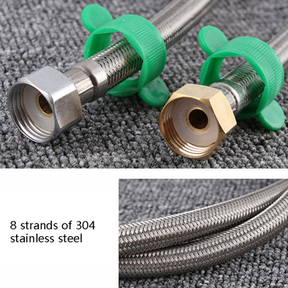4 PCS 50cm Steel Hat 304 Stainless Steel Metal Knitting Hose Toilet Water Heater Hot And Cold Water High Pressure Pipe 4/8 inch DN15 Connecting Pipe - Home & Garden by buy2fix | Online Shopping UK | buy2fix