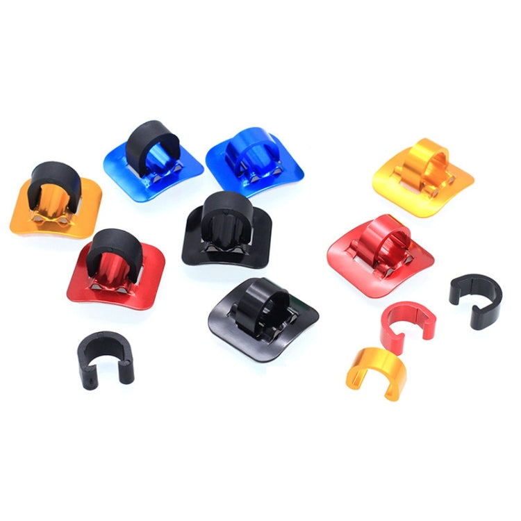 10 PCS Mountain Road Bicycle Hose Line Guide Adhesive Wire Seat Frame Cable Fixing C Buckle, Style: Plastic Buckle(Blue) - Others by buy2fix | Online Shopping UK | buy2fix