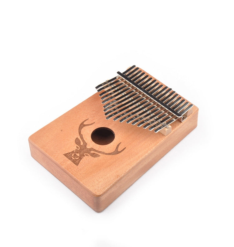 17-Tone Beginner Finger Piano Deer Head Kalimba Thumb Piano(Wooden) - Keyboard Instruments by buy2fix | Online Shopping UK | buy2fix