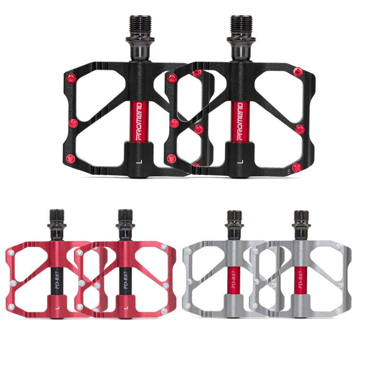 1 Pair PROMEND Mountain Bike Road Bike Bicycle Aluminum Pedals(PD-R87 Titanium) - Pedals by PROMEND | Online Shopping UK | buy2fix