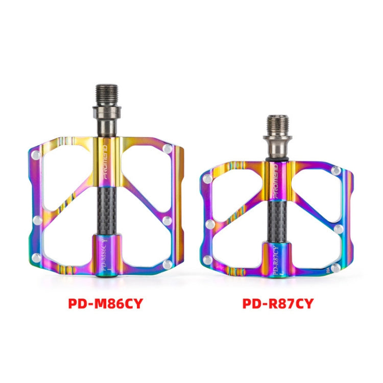 1 Pair PROMEND Three Peilin Bearing Aluminum Alloy CNC Bicycle Colorful Pedal PD-M86CY - Outdoor & Sports by PROMEND | Online Shopping UK | buy2fix