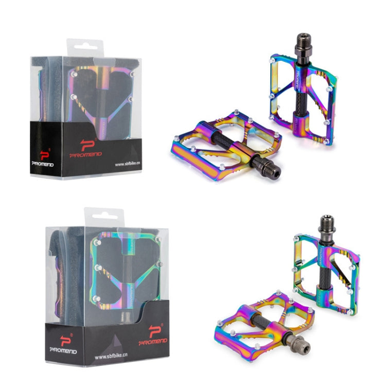 1 Pair PROMEND Three Peilin Bearing Aluminum Alloy CNC Bicycle Colorful Pedal PD-M86CY - Pedals by PROMEND | Online Shopping UK | buy2fix