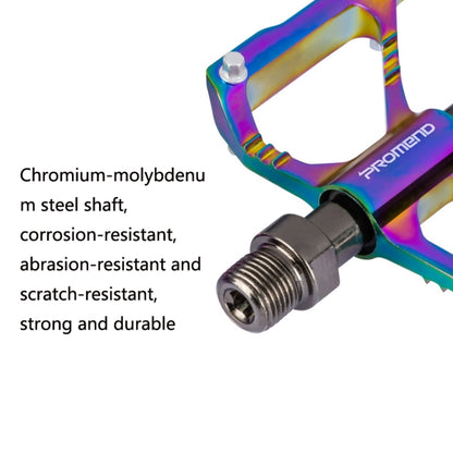 1 Pair PROMEND Three Peilin Bearing Aluminum Alloy CNC Bicycle Colorful Pedal PD-R87CY - Pedals by PROMEND | Online Shopping UK | buy2fix