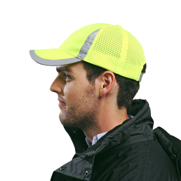 Reflective Safety Baseball Cap Breathable Construction Site Outdoor Construction Mesh Cap, Colour: Fluorescent Orange - Workplace Safety Supplies by buy2fix | Online Shopping UK | buy2fix