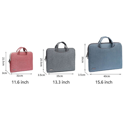 LiSEN LS-116 Simple Laptop Bag Business Laptop Liner Bag, Size: 11.6 inch(Canvas Small Elephant Red) - Other by LiSEN | Online Shopping UK | buy2fix