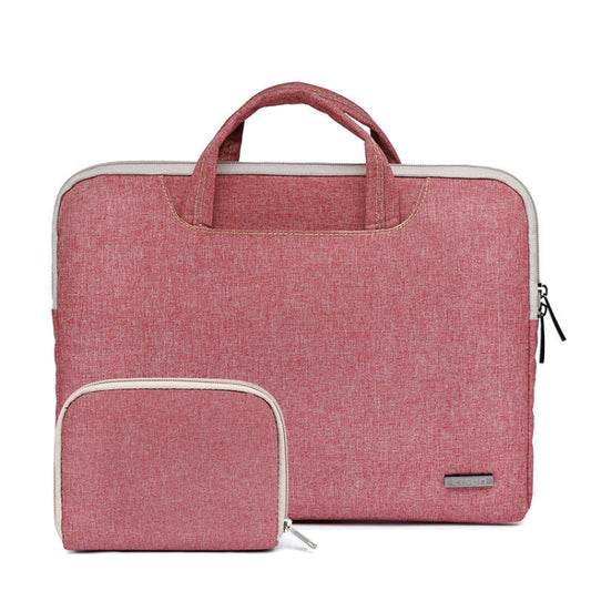LiSEN LS-116 Simple Laptop Bag Business Laptop Liner Bag, Size: 13.3 inch(Snowflake Nylon Light Red) - 13.3 inch by LiSEN | Online Shopping UK | buy2fix