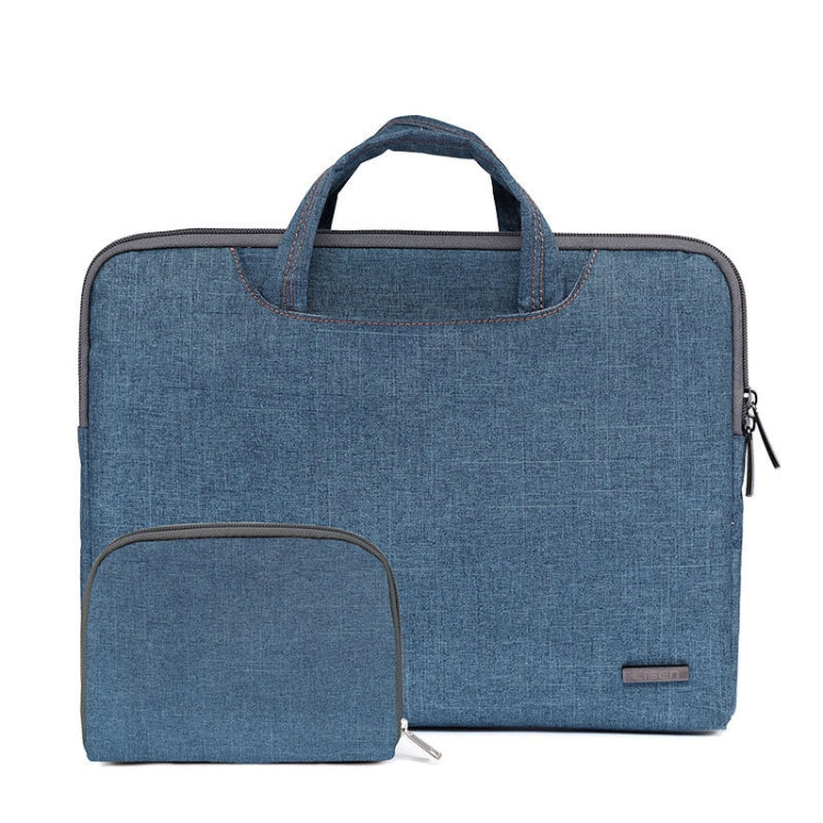 LiSEN LS-116 Simple Laptop Bag Business Laptop Liner Bag, Size: 15.6 inch(Snowflake Nylon Dark Blue) - 15.6 - 17 inch by LiSEN | Online Shopping UK | buy2fix