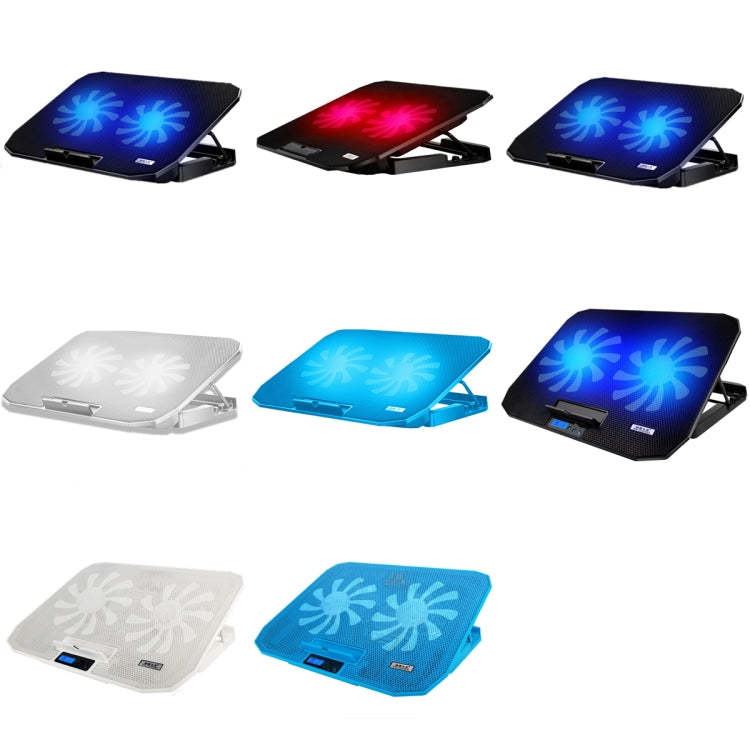 ICE COOREL N106 Laptop Base Adjustment Radiator Dual-Fan Notebook Cooling Bracket, Colour: Standard Version (Blue Light) - Cooling Pads by ICE COOREL | Online Shopping UK | buy2fix