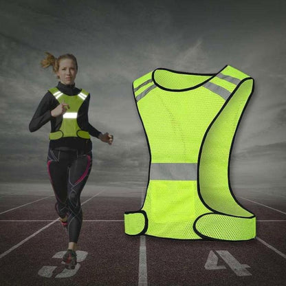 Sports Reflective Vest Night Running Outdoor Reflective Clothing Traffic Safety Reflective Vest,Style: Without Led(Pink) - In Car by buy2fix | Online Shopping UK | buy2fix