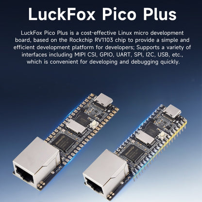 Waveshare LuckFox Pico Plus RV1103 Linux Micro Development Board, With Ethernet Port without Header - Boards & Shields by Waveshare | Online Shopping UK | buy2fix