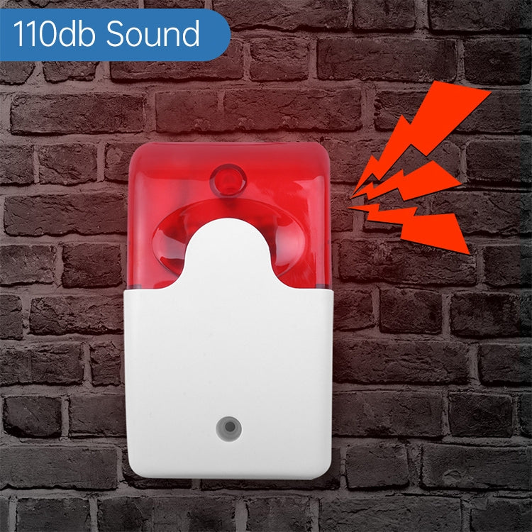 LY-103 Sound And Light Alarm Emergency Call For Help Connection Type Alarm, Specification: 12V (Red) - Security by buy2fix | Online Shopping UK | buy2fix
