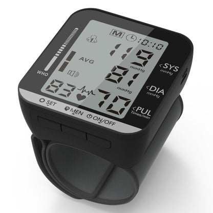 JZ-251A Household Automatic Electronic Sphygmomanometer Smart Wrist Blood Pressure Meter, Shape: No Voice Broadcast(Full White) - Sphygmomanometer by buy2fix | Online Shopping UK | buy2fix