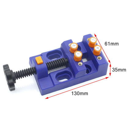 2 PCS Eight-Hole Mini Flat Bench Vise Bodhi Beads Walnut Fixture(Orange) - Others by buy2fix | Online Shopping UK | buy2fix