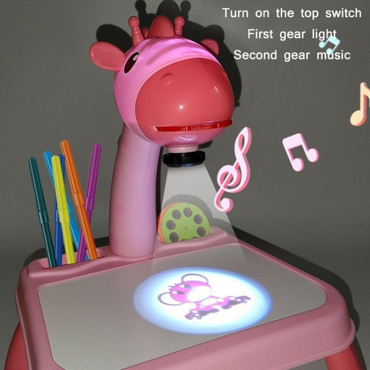 Children Multifunctional Projection Painting Toy Writing Board, wthout Watercolor Pen, Style: Giraffe Pink - Drawing Toys by buy2fix | Online Shopping UK | buy2fix