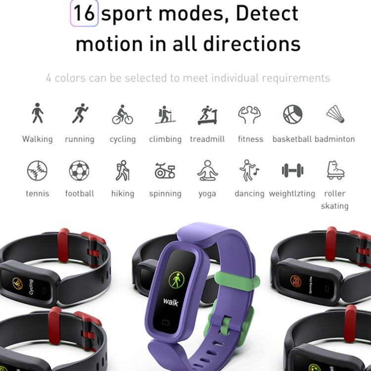 S90 Sleep Monitoring Bluetooth Sports Pedometer Smart Bracelet(Purple) - Smart Wear by buy2fix | Online Shopping UK | buy2fix