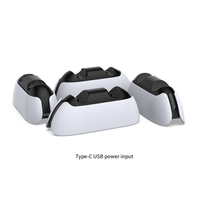 DOBE TP5-05103 Contact-Type Gamepad Charging Base With Indicator Light For PS5(White) - Charger & Power by DOBE | Online Shopping UK | buy2fix