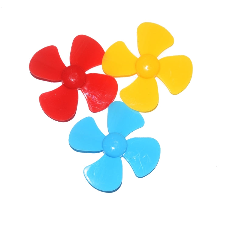 100 PCS Four-Blade Propeller Technology Made Toy Accessories, Random Color Delivery - Toys & Hobbies by buy2fix | Online Shopping UK | buy2fix