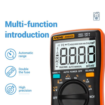 ANENG AN8009 NVC Digital Display Multimeter, Specification: Standard(Blue) - Consumer Electronics by ANENG | Online Shopping UK | buy2fix