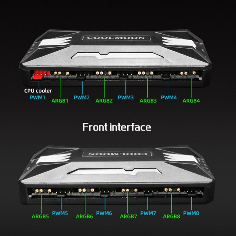 COOLMOON CM-MPAC PWM 5V ARGB Cooling Fan Remote Control For PC Case Chassis, Style: 4 in 1  (White) - Others by COOLMOON | Online Shopping UK | buy2fix