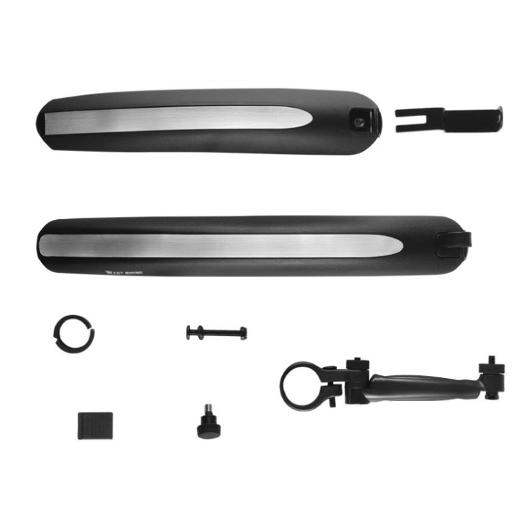 WEST BIKING YP0714018 Bicycle Folding Reflective Mudguard(Black) - Mudguards by WEST BIKING | Online Shopping UK | buy2fix