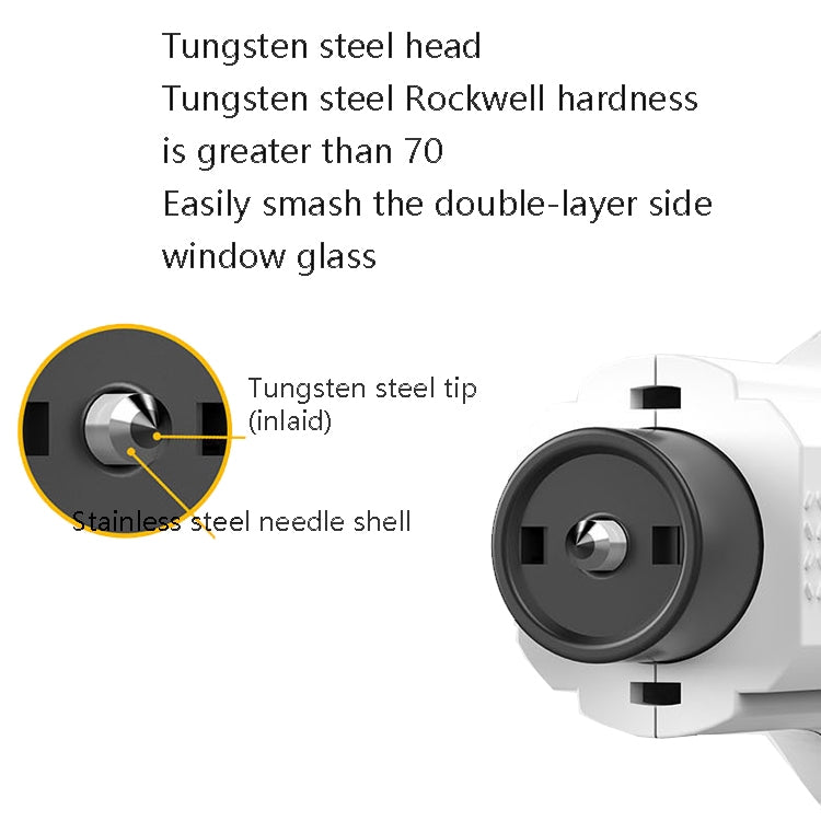 CS-B09 Safety Hammer Tungsten Steel Striker Windows Breaker With Seat Belt Cutter(Black) - In Car by buy2fix | Online Shopping UK | buy2fix