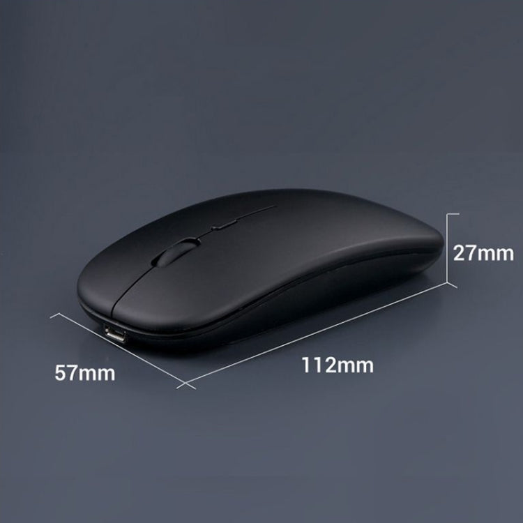 C7002 2400DPI 4 Keys Colorful Luminous Wireless Mouse, Color: Dual-modes Silver - Wireless Mice by buy2fix | Online Shopping UK | buy2fix