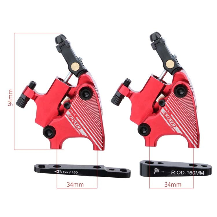 1 Pair IIIPRO Flat Mount Road Calipers Bilateral Brakes(Black) - Bicycle Brake Parts by IIIPRO | Online Shopping UK | buy2fix