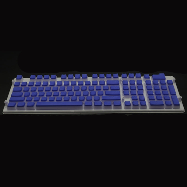 Pudding Double-layer Two-color 108-key Mechanical Translucent Keycap(Dark Blue) - Silicone / Sticker by buy2fix | Online Shopping UK | buy2fix