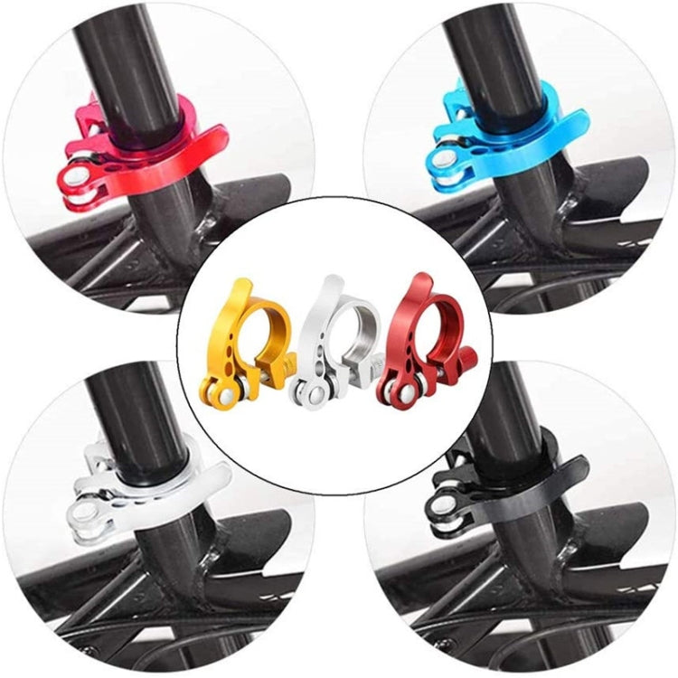 5 PCS Bicycle Accessories Quick Release Clip Road Bike Seatpost Clamp, Size: 34.9mm(Black) - Outdoor & Sports by buy2fix | Online Shopping UK | buy2fix