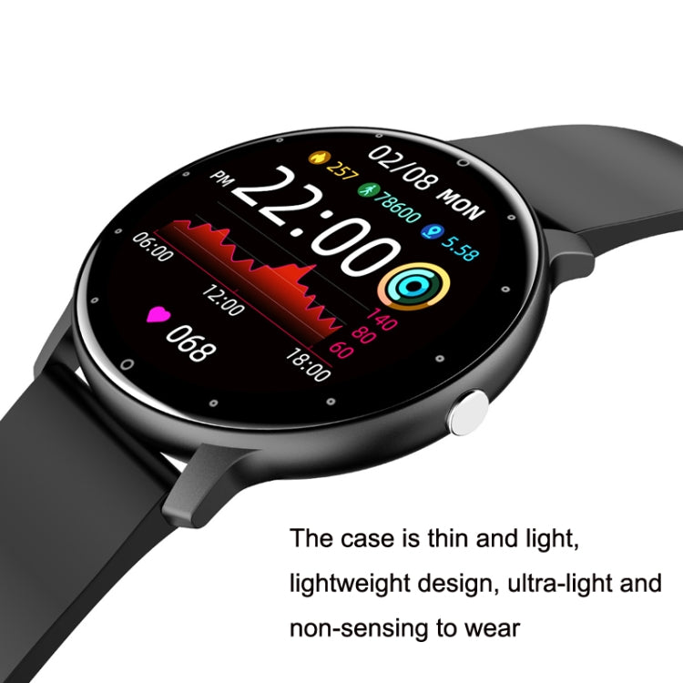 ZL02 Smart Heart Rate Blood Pressure Oxygen Monitoring Sports Pedometer Wireless Bluetooth Watch(Black) - Smart Wear by buy2fix | Online Shopping UK | buy2fix
